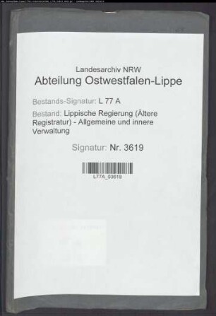 Nach-Wahl eines Landtagsabgeordneten des 3. Standes im 7. Wahlbezirk (Ämter Schieder, Schwalenberg)