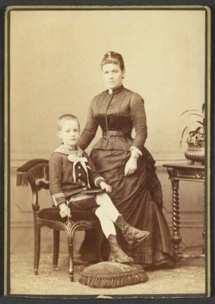 Kircher, Karoline (1856-1933) mit Sohn Adolf Karl Wenzelburger (1879-1959)