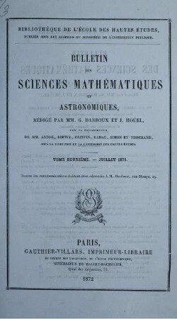 Tome Deuxieme. - Juillet 1871.