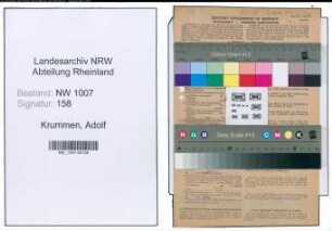 Entnazifizierung Adolf Krummen , geb. 29.04.1920 (Verw.Angestellter)