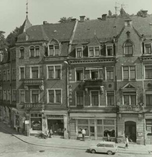 Dresden-Loschwitz, Wohnhäuser, Körnerplatz 13 und 11. Straßenfront