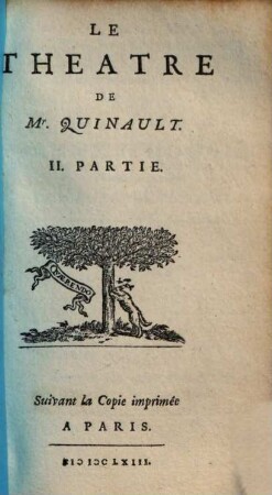 Le Theatre De Mr. Quinault, 2. Comedies