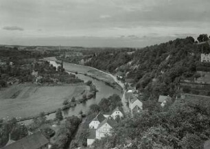 Colditz. Blick nach Norden ins Muldental