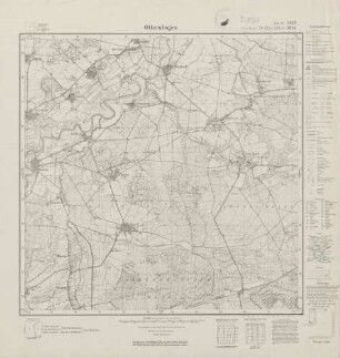 3423 (alte Nr.: 1814) Otternhagen, Meßtischblatt (4cm - Karte)