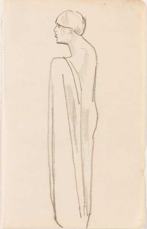 Stehende Figur mit Tuch