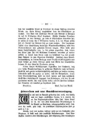Bodenreform und neue Grundsteuerveranlagung