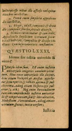 Quaestio LXXXI. - Quaestio XC.