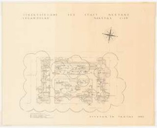Urnenfriedhof Meerane: Lageplan mit Pflanzplan 1:50