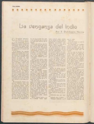 La venganza del indio