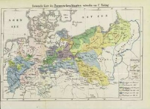 Historische Karte des Preussischen Staates