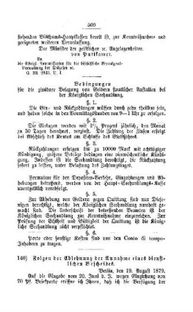 Folgen der Ablehnung der Annahme eines dienstlichen Bescheides : [I. Allgemeine Verhältnisse]