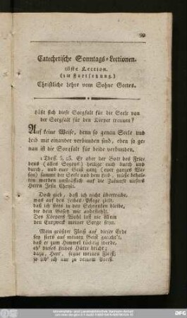 28ste Lection. (8te Fortsetzung.) Christliche Lehre vom Sohne Gottes.
