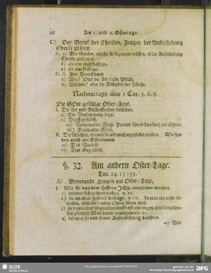 §. 32. Am andern Oster-Tage. Luc. 24. 13 - 35.