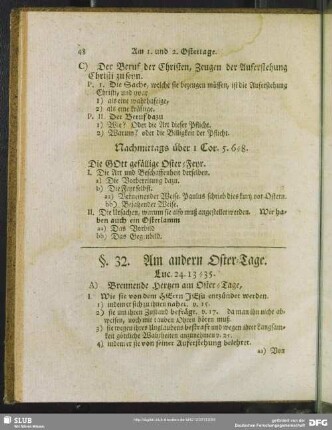 §. 32. Am andern Oster-Tage. Luc. 24. 13 - 35.