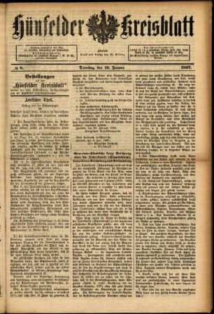 Ausgabe vom Dienstag, den 19. Januar 1897.