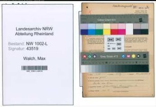 Entnazifizierung Max Walch , geb. 02.09.1900 (Rechtsanwalt)