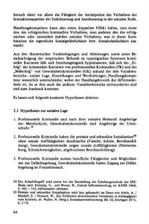 2.1 Hypothesen zur sozialen Lage