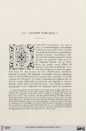 5. Pér. 4.1921: La „Grande Fabrique"