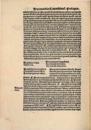 In proverbia Salomonis ... Explanationes ...