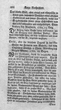 Emilie, oder die belohnte Tugend. T.1.2.