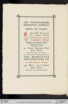The Manhattan Photogravure Co. [Art Reproductions]