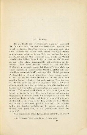 Ueber die Interferenzstreifen in zwei gleich dicken Platten