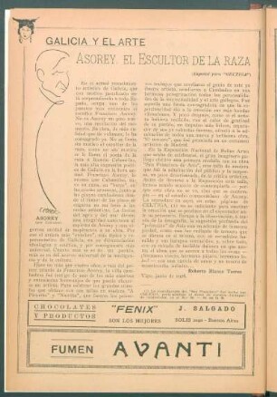 Galicia y el arte : Asorey, el Escultor de la raza