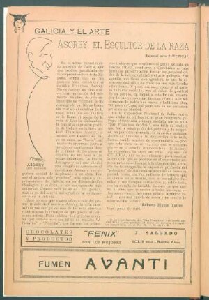 Galicia y el arte : Asorey, el Escultor de la raza