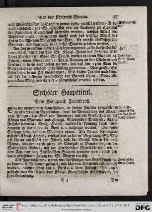 Sechster Haupttitul. Vom Königreich Franckreich