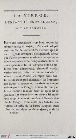 La Vierge, l'enfant Jésus et St. Jean, dit le sommeil