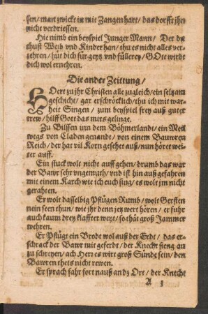 Die ander Zeittung/ ||