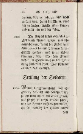 Stellung der Soldaten.