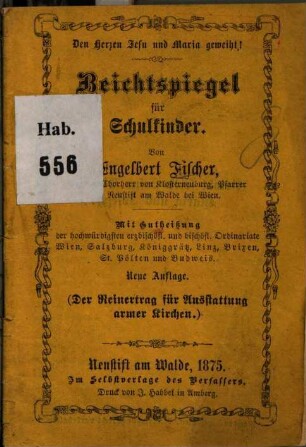 Beichtspiegel für Schulkinder