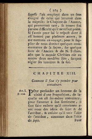 Chapitre XIII. Comment il faut s'y prendre pour convaincre.