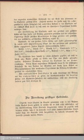 Die Bereitung geistiger Getränke