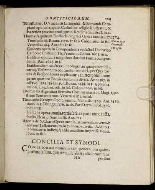 Concilia Et Synodi
