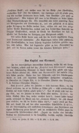 X. Das Capitel von Clermont