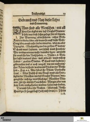 Gebrauch und Nutz dieser Leher und Erinnerung