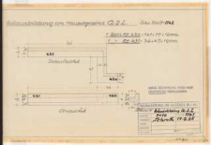 Reichsluftfahrtministerium, Berlin: Hauptgesims Q2L (Werkstein): Details 1:10