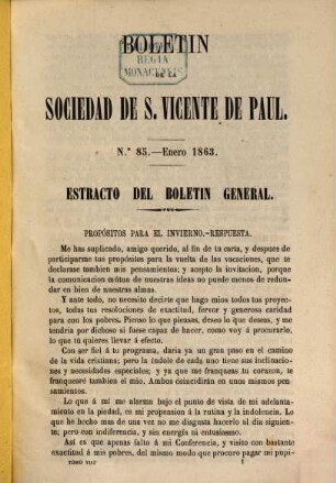Boletín de la Sociedad de San Vicente de Paul. 8, 8. 1863
