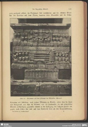 Skulpturen auf dem Piedestal des Obelisken, Ostwand