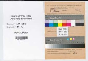 Entnazifizierung Peter Pesch, geb. 06.04.1884 (Arbeiter)