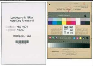 Entnazifizierung Paul Holtappel , geb. 01.01.1891 (Staedt.Angestellter)
