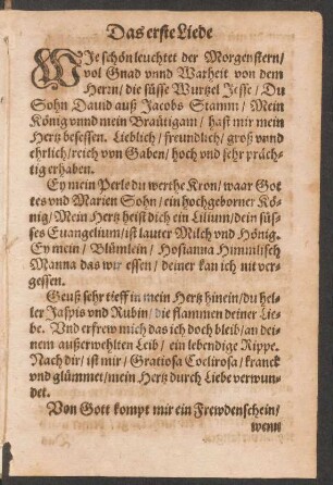 Das erste Liede