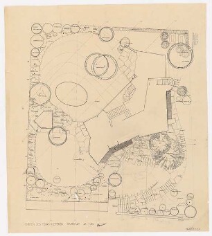 Garten Haus Ketterer, Stuttgart: Lageplan 1:50