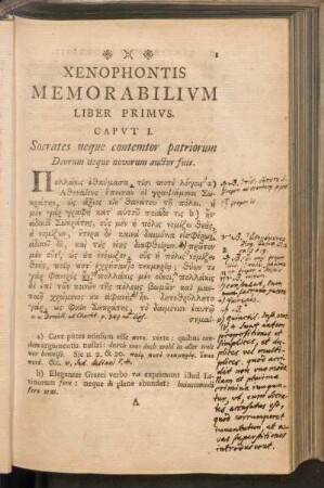 Xenophontis Memorabilium Liber Primus