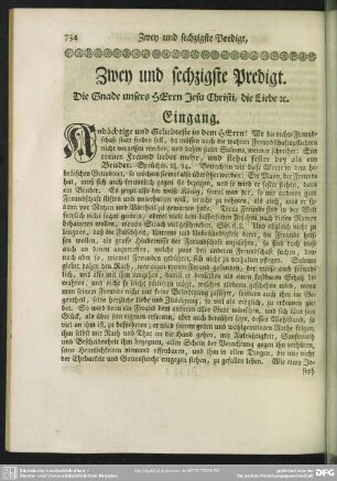 Zwey und sechzigste Predigt