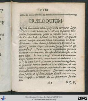 Praeloquium.