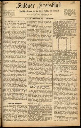 Ausgabe vom Donnerstag, den 07. September 1882.