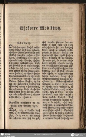 Njekotre Modlitwy